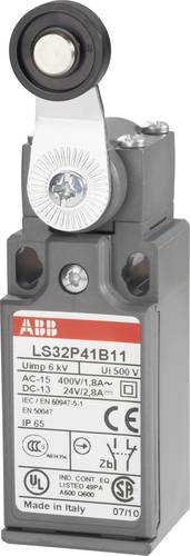 ABB 1SBV010341R1211 LS32P41B11 Endschalter 400 V/AC 1.8A Rollenhebel tastend IP65 1St. von ABB