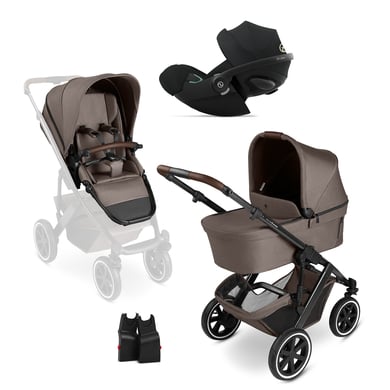 ABC DESIGN Kombikinderwagen Salsa 5 Air nature inkl. cybex GOLD Babyschale Cloud G i-Size Plus Moon Black Plus und Adapter von ABC Design