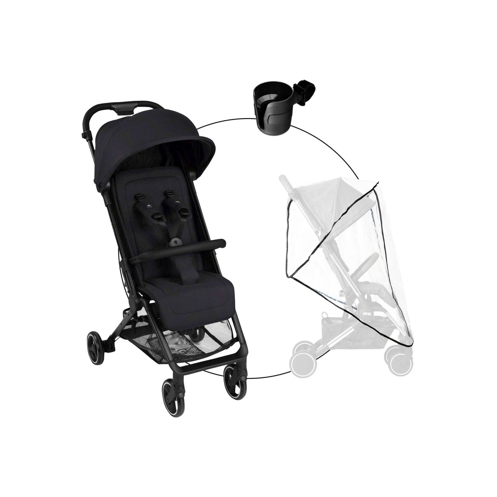 Abc Design Buggy Ping 3 Travel inkl. Becherhalter und Regenschutz schwarz Abc Design Buggy Ping 3 Travel inkl. Becherhalter und Regenschutz schwarz von ABC Design