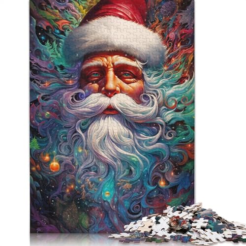 1000 Teile Fantasie Bunter Weihnachtsmann für Erwachsene Schwierige Puzzles Puzzles für Erwachsene Lernspiel Herausforderungsspielzeug 1000 Teile (75 x 50 cm) von ABFFSDT