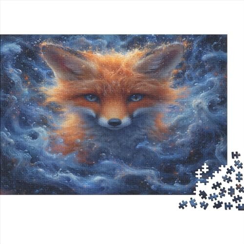 1000-teiliges Art Fox-Holzpuzzle, Holzpuzzle für Erwachsene und Jugendliche ab 12 Jahren, 1000 Stück (75 x 50 cm) von ABFFSDT