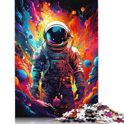 1000-teiliges Farb-Weltraum-Astronauten-Puzzle für Erwachsene, schwierige Puzzles für Erwachsene, Lernspiel, Herausforderungsspielzeug, 1000 Stück (75 x 50 cm) von ABFFSDT