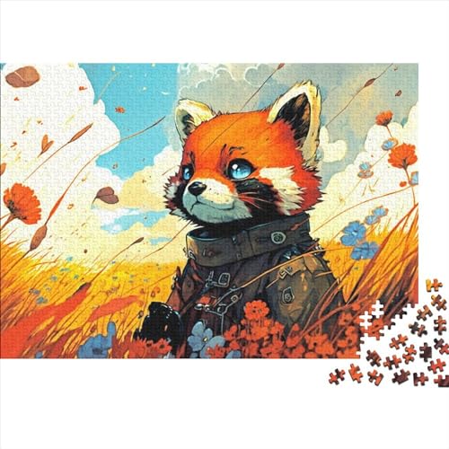 1000-teiliges Holzpuzzle „Roter Panda1“, Holzpuzzle für Erwachsene und Jugendliche ab 12 Jahren, 1000 Stück (75 x 50 cm) von ABFFSDT