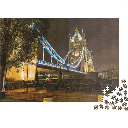 1000-teiliges London-Puzzle für Erwachsene, Puzzle, Lernspiel, Herausforderungsspielzeug, 1000 Stück (75 x 50 cm) von ABFFSDT