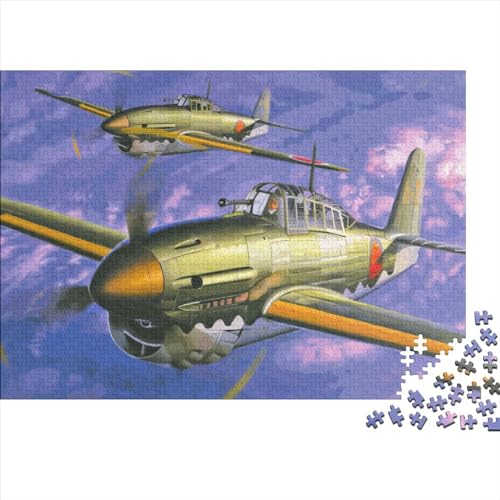 1000-teiliges Militär-Kämpfer-Puzzle für Erwachsene, Holzpuzzle für Erwachsene und Teenager, Lernpuzzle 1000 Teile (75 x 50 cm) von ABFFSDT