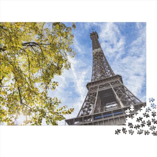 1000-teiliges Puzzle „Torre Eiffel“ für Erwachsene, Puzzle, Lernspiel, Herausforderungsspielzeug, 1000 Stück (75 x 50 cm) von ABFFSDT