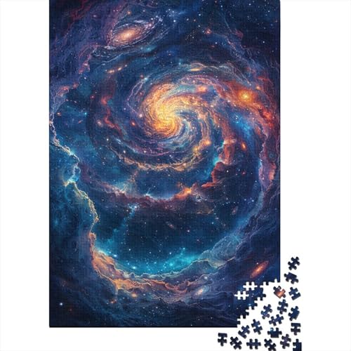 1000-teiliges Puzzle für Erwachsene mit Wolken im Kosmos, Holzpuzzle, pädagogisches Denkspiel, lustiges Familienspiel, 1000 Teile (75 x 50 cm) von ABFFSDT