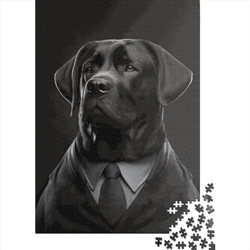 1000-teiliges Puzzle für Kinder, 1000-teiliges Puzzle „Labrador“, Holzpuzzle für Kinder und Jugendliche, 1000 Teile (75 x 50 cm) von ABFFSDT