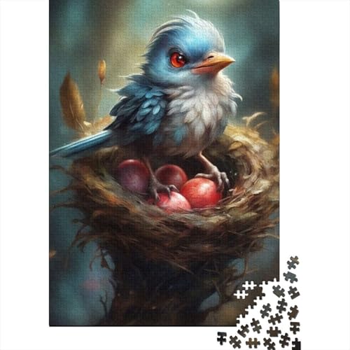 1000-teiliges Puzzle mit Tierkunst und Vögeln, für Erwachsene, Holzpuzzle, Lernspiel für Erwachsene Teenager, 1000 Stück (75 x 50 cm) von ABFFSDT