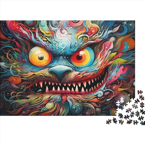 300-teiliges Art-Löwen-Puzzle für Erwachsene Teenager. Puzzle für Familienspaß und Spieleabend. 300 Teile (40 x 28 cm) von ABFFSDT