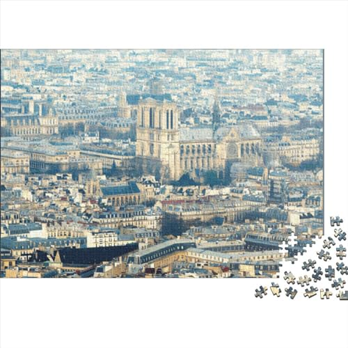 300-teiliges Puzzle „Paris“ für Erwachsene, Holzpuzzle für Erwachsene, Teenager, Mann, Frau, Geschenk, 300 Stück (40 x 28 cm) von ABFFSDT