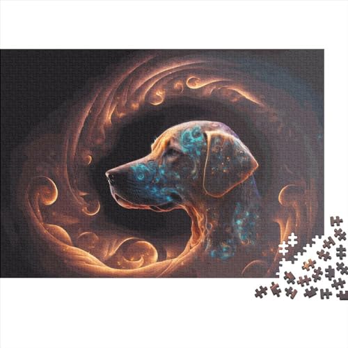 300-teiliges Puzzle mit Geistertier Labrador für Erwachsene, Puzzle für Erwachsene und Jugendliche ab 12 Jahren, 300 Teile (40 x 28 cm) < von ABFFSDT