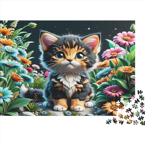 300-teiliges Puzzle mit Katzenbaby, für Erwachsene, Puzzle, Erwachsenen-Puzzle, Heimdekoration, Puzzle-Spielzeug, 300 Stück (40 x 28 cm) von ABFFSDT