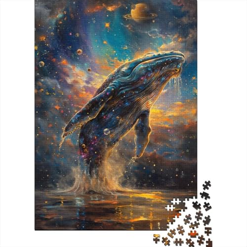 300-teiliges Puzzle mit springenden Walen für Erwachsene, Holzpuzzle, Puzzle für Erwachsene, 300 Teile (40 x 28 cm) von ABFFSDT