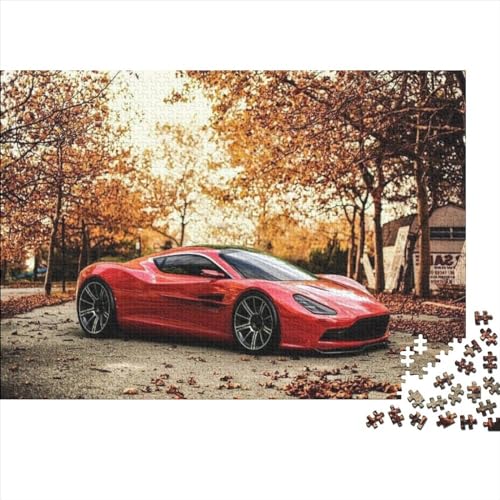 300-teiliges Sportwagen-Puzzle für Erwachsene, Puzzle für Erwachsene, Alter 14+, 300 Teile (40 x 28 cm) von ABFFSDT