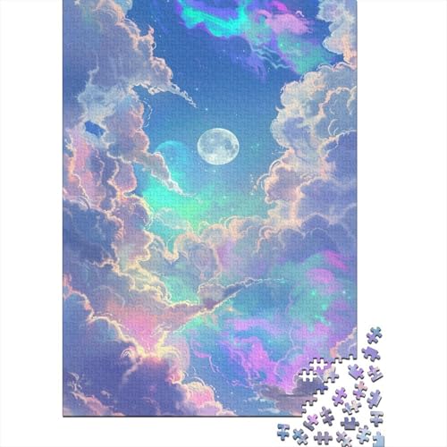 500-teiliges Anime-Puzzle mit bunten Wolken für Erwachsene, Puzzles für Erwachsene, Puzzles, einzigartige Heimdekoration und Geschenke, 500 Stück (52 x 38 cm) von ABFFSDT