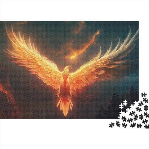 500-teiliges Art Phoenix-Puzzle für Erwachsene, Puzzle für Erwachsene, ab 14 Jahren, 500 Teile (52 x 38 cm) von ABFFSDT