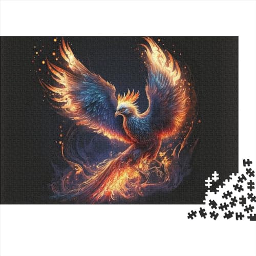 500-teiliges Art Phoenix-Puzzle für Erwachsene Teenager. Puzzle für Familienspaß und Spieleabend. 500 Teile (52 x 38 cm) von ABFFSDT