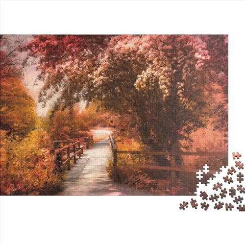 500-teiliges Puzzle „In einem Park“ für Erwachsene Teenager, 500 Teile (52 x 38 cm) von ABFFSDT