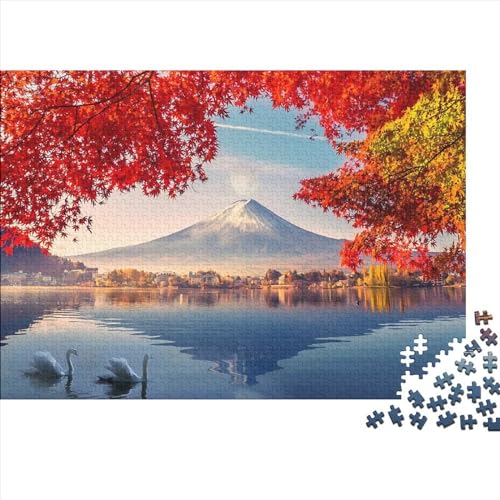 500-teiliges Puzzle „Japan_Travel_Mount_Fuji“ für Erwachsene, Holzpuzzle für Erwachsene, Teenager, Mann, Frau, Geschenk, 500 Stück (52 x 38 cm) von ABFFSDT