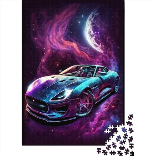 500-teiliges Puzzle für Kinder, 500-teiliges Galaxy-Sportauto-Puzzle für Teenager, Holzbrett-Puzzle, Spielzeug, Denkspiel, 500 Teile (52 x 38 cm) von ABFFSDT