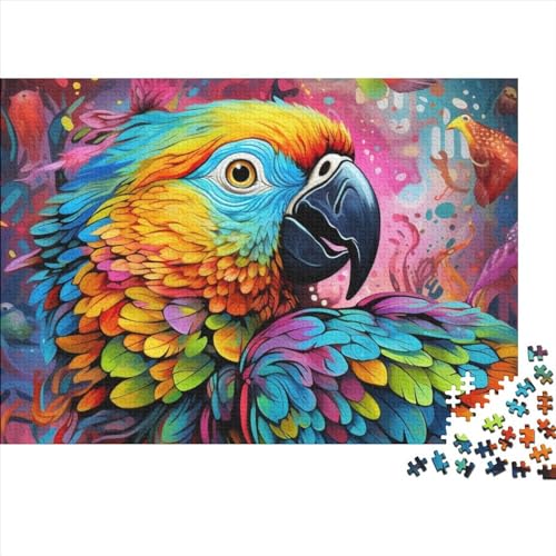 500-teiliges Puzzle mit Tieren, Vögeln, Papageien, für Erwachsene, Puzzle, Erwachsenen-Puzzle, Heimdekoration, Puzzle-Spielzeug, 500 Stück (52 x 38 cm) von ABFFSDT