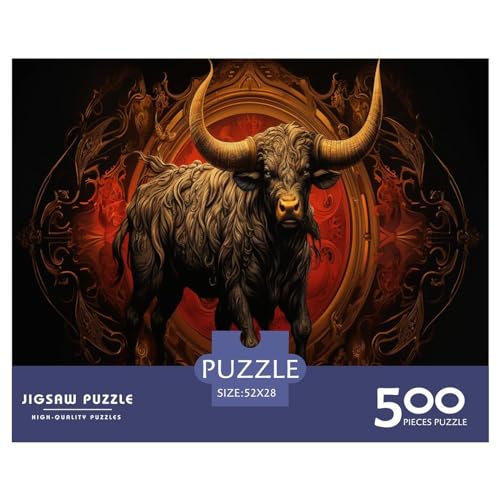 500-teiliges Red Bull-Puzzle für Erwachsene, Holzpuzzle für Erwachsene, für Familienspaß und Spieleabend, 500 Teile (52 x 38 cm) von ABFFSDT