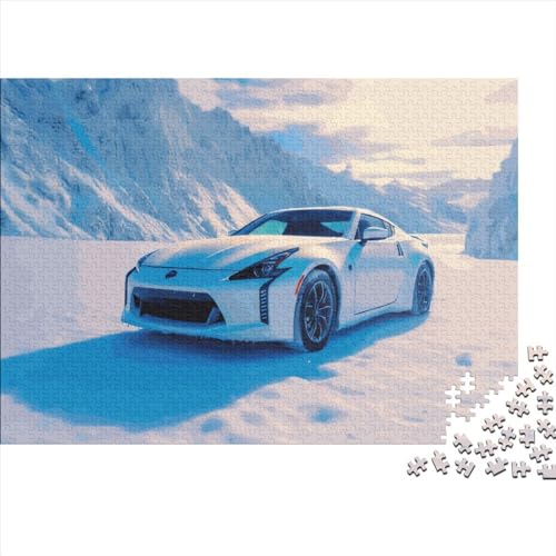 500-teiliges Supercar-Puzzle für Erwachsene, Holzpuzzle für Erwachsene, für Familienspaß und Spieleabend, 500 Teile (52 x 38 cm) von ABFFSDT