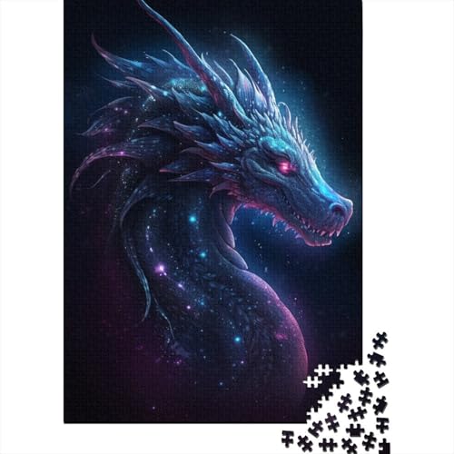 Anime Art Dragon Puzzles für Erwachsene, 300 Teile, Puzzle für Erwachsene und Teenager, Familienspiel, 300 Teile (40 x 28 cm) von ABFFSDT