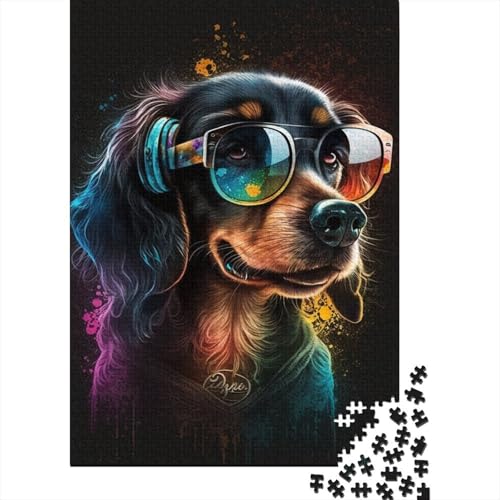 Art Bunte Hunde Puzzle 300 Teile Puzzle für Erwachsene Denkspiel Puzzle Spielzeug für Erwachsene 300 Teile (40x28cm) von ABFFSDT