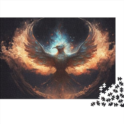 Art Phoenix Puzzle für Erwachsene und Jugendliche, 1000 Teile, Holzpuzzle für Teenager, Geschenke, Denksportspiel, 1000 Teile (75 x 50 cm) von ABFFSDT