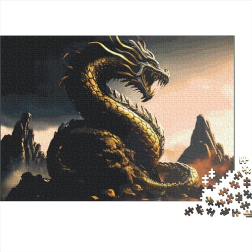 Drachenpuzzle für Erwachsene, 1000 Teile, Puzzle für Erwachsene und Teenager ab 12 Jahren, 1000 Teile (75 x 50 cm) von ABFFSDT