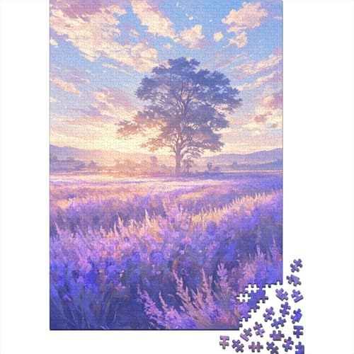 Felder voller Tulpen Puzzle 500 Teile Puzzle für Erwachsene, Denkspiel, Puzzlespielzeug für Erwachsene, 500 Teile (52 x 38 cm) von ABFFSDT