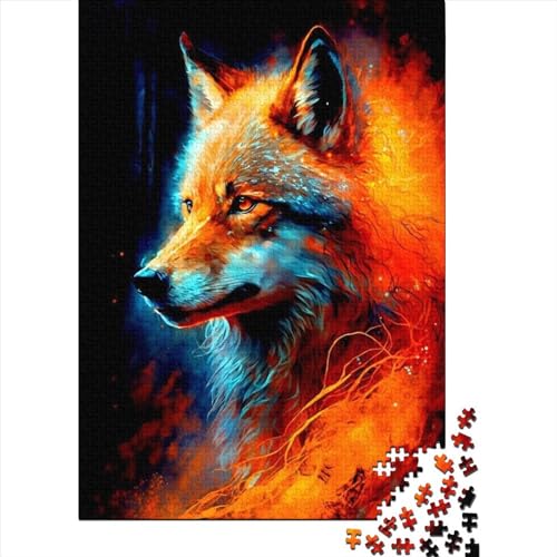 Fox 5 Puzzle für Kinder, 1000-teiliges Puzzle für Kinder, Puzzle 1000 Teile für Kinder, anspruchsvolles Spiel, 1000 Teile (75 x 50 cm) von ABFFSDT