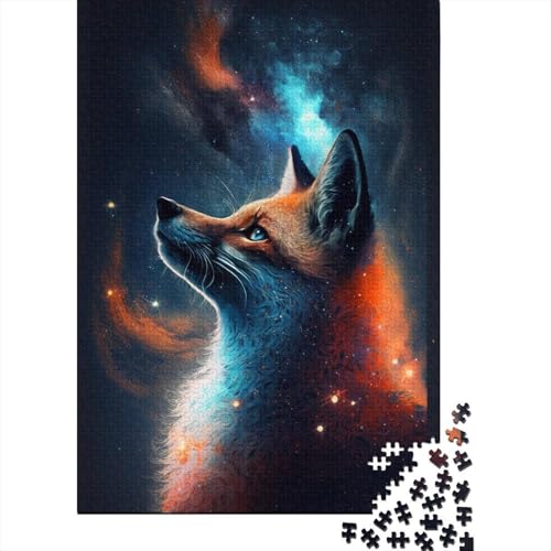 Fox Galaxy Puzzle für Kinder, 1000 Teile, anspruchsvolles großes DIY-Puzzle, Lernspielzeug, lustige Familienspiele, einzigartige Heimdekoration, 1000 Teile (75 x 50 cm) von ABFFSDT