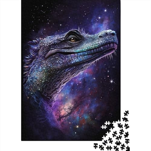 Galaxy Art Krokodil 300-teiliges Puzzle für Erwachsene, Puzzle für Kinder, Puzzle 300-teiliges Spiel für Kinder, Puzzle-Geschenk 300 Teile (40 x 28 cm) von ABFFSDT