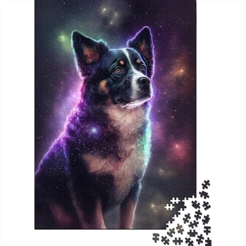 Galaxy Art Shepherd Puzzle für Erwachsene und Jugendliche, 1000 Teile, Holzpuzzle für Teenager, Geschenke, Denksportspiel, 1000 Teile (75 x 50 cm) von ABFFSDT