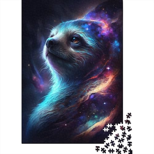 Galaxy Faultier Puzzle 1000 Teile Puzzle für Erwachsene, Denkspiel, Puzzlespielzeug für Erwachsene, 1000 Teile (75 x 50 cm) von ABFFSDT