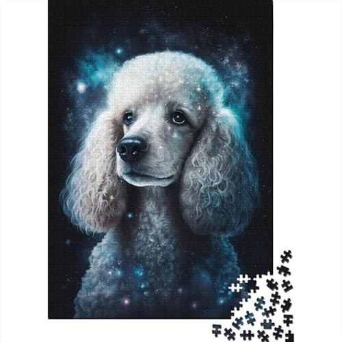 Galaxy Star Pudel, 300-teiliges Puzzle für Erwachsene, Puzzle für Kinder, Puzzle 300-teiliges Spiel für Kinder, Puzzle-Geschenk, 300 Teile (40 x 28 cm) von ABFFSDT