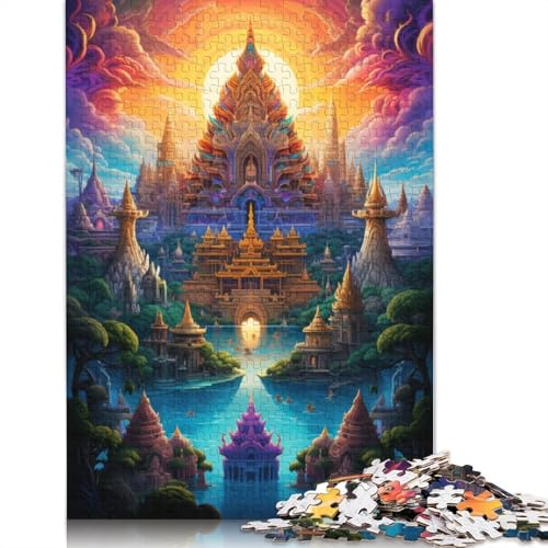 Großer Palast von Thailand, 15 Puzzles für Erwachsene, 300 Puzzles, Puzzles für Erwachsene, Puzzles für Erwachsene, Lernspiel, Herausforderungsspielzeug, 300 Teile (40 x 28 cm) von ABFFSDT