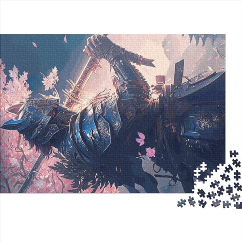 Japanische Samurai-Puzzles für Erwachsene, 1000-teiliges Puzzle für Teenager, Lernspiel, Herausforderungsspielzeug, 1000 Stück (75 x 50 cm) von ABFFSDT