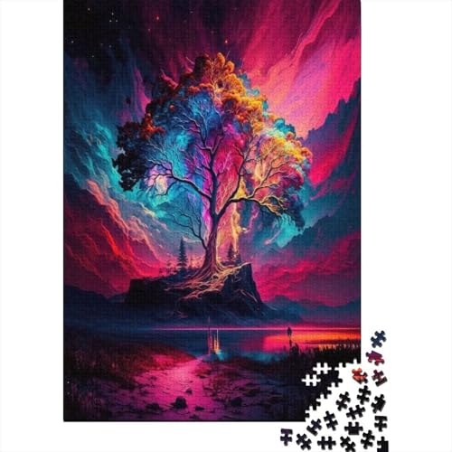 Magische Landschaft52 Puzzle für Kinder, 1000-teiliges Puzzle für Kinder, Puzzle 1000 Teile für Kinder, anspruchsvolles Spiel, 1000 Teile (75 x 50 cm) von ABFFSDT