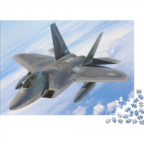 Military_Fighter 300-teiliges Puzzle für Erwachsene und Teenager, Teenager, Mann, Frau, Geschenk, 300 Stück (40 x 28 cm) von ABFFSDT