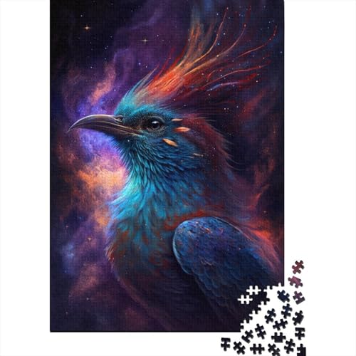 Phoenix Bird Galaxy Puzzle für Kinder, 300 Teile, anspruchsvolles DIY-Großpuzzle, Lernspielzeug, lustige Familienspiele, einzigartige Heimdekoration, 300 Teile (40 x 28 cm) von ABFFSDT