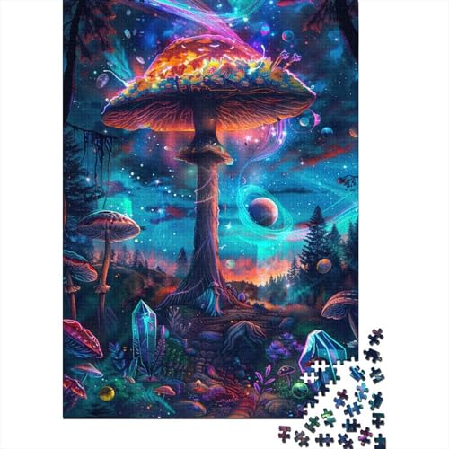 Psychedelische Pilze Puzzle für Kinder 300-teiliges Puzzle 300-teiliges Puzzle für Kinder Kinderpuzzlespiele Spielzeuggeschenk 300 Teile (40 x 28 cm) von ABFFSDT