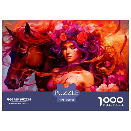 Puzzle 1000 Teile für Erwachsene, Holz, Lernspiel, Herausforderungsspielzeug, 1000 Teile (75 x 50 cm) von ABFFSDT