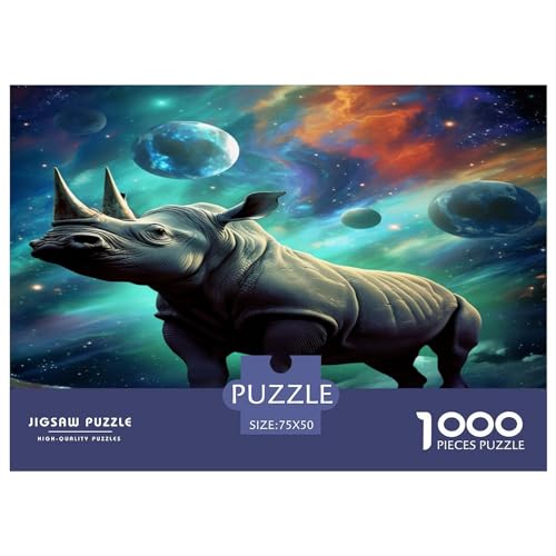 Puzzle 1000 Teile für Erwachsene, Holz, Lernspiel, Herausforderungsspielzeug, 1000 Teile (75 x 50 cm) von ABFFSDT