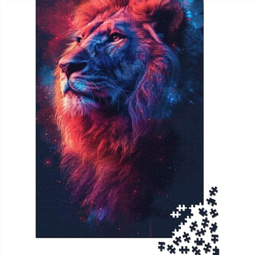 Puzzle 500 Teile für Erwachsene | Löwenpuzzle | 500-teiliges Puzzle, Lernspiele, Heimdekorationspuzzle, 500 Teile (52 x 38 cm) von ABFFSDT