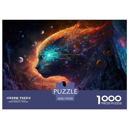 Puzzle für Erwachsene, 1000 Puzzleteile mit Geistertieren, Puzzle für Erwachsene, Lernspiel, Herausforderungsspielzeug, 1000 Teile (75 x 50 cm) von ABFFSDT