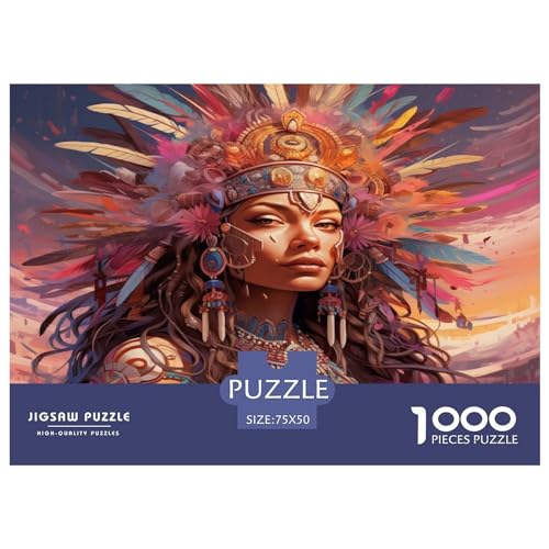 Puzzle für Erwachsene, 1000 Teile, Clarita Woman, Holzpuzzle für Erwachsene, Lernspiel, Herausforderungsspielzeug, 1000 Teile (75 x 50 cm) von ABFFSDT